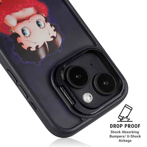 Betty Boop Red Dress iPhone 15 Kickstand Case